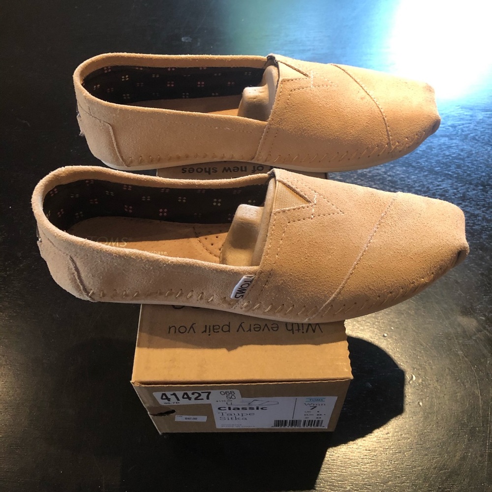 TOMS Suede Classic Taupe Sitka